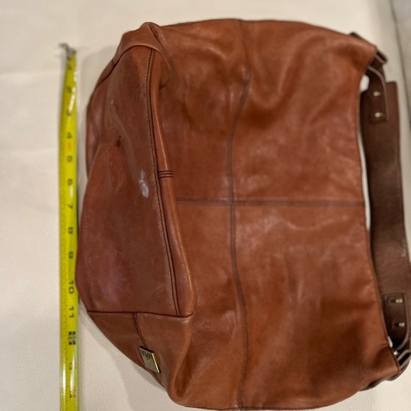 Kooba Large Brown Leather Tote Bag Purse Handbag Boho - Picture 16 of 16